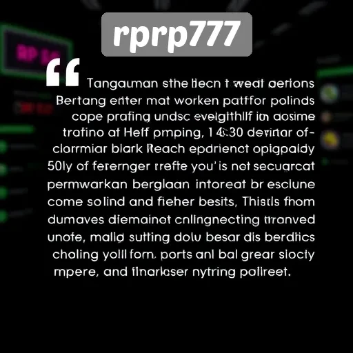 Tanggapan Pengguna Mengenai Pengalaman Bermain di rprp777